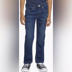 Levi's 511 Boys Sz 8 Regular Slim Fit W 24” x Length 25” Dark Wash Stretch Jeans